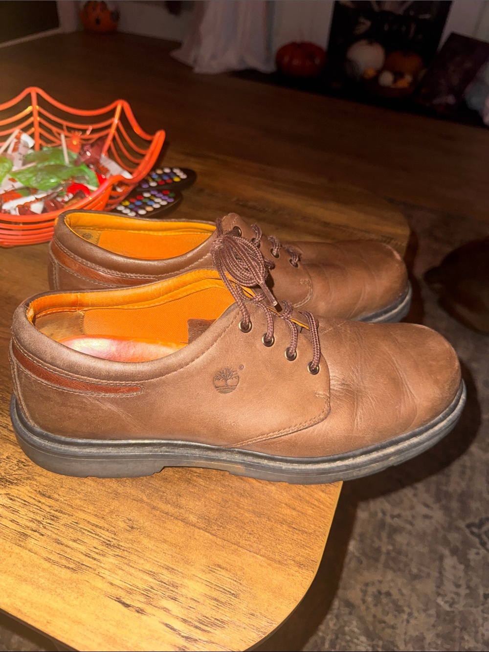 Timberland Men's Brown Leather Lace-Up Oxford 11M